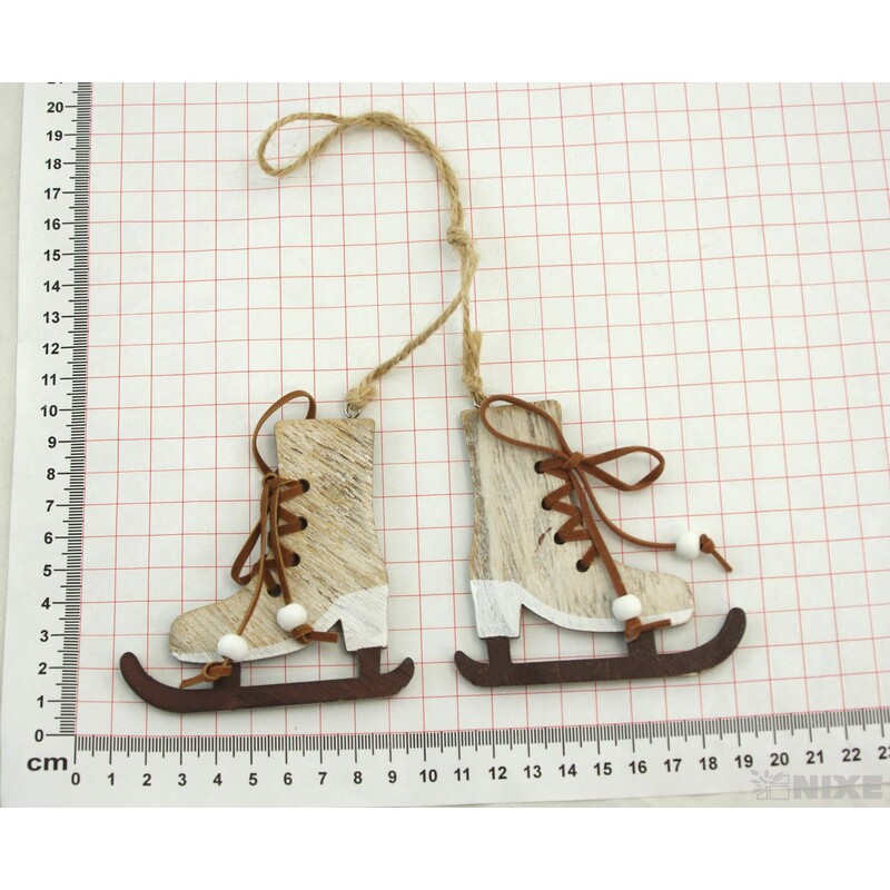 ZÁVĚS BRUSLE 8,5cm 2ks*BÍLÁ