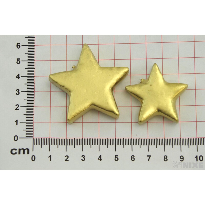 HVĚZDA 4-5cm 72ks*ZLATÁ