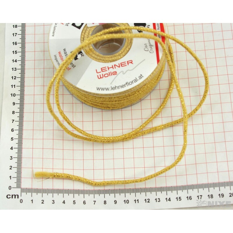 STUHA PLSTĚNÁ DRÁT 5mmx33m*ZLATÁ