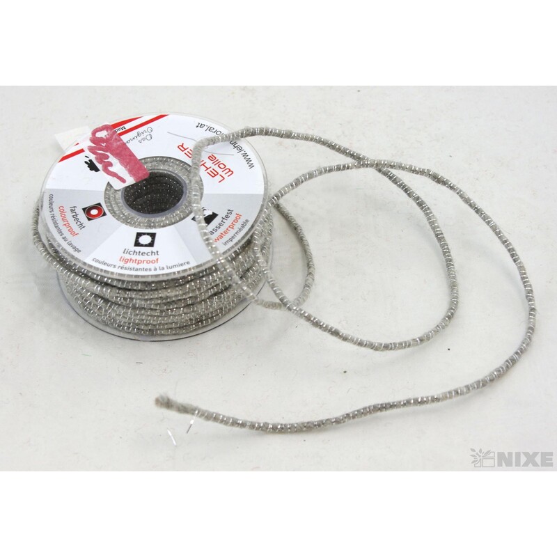 STUHA PLSTĚNÁ DRÁT 5mmx33m*STŘÍBRNÁ