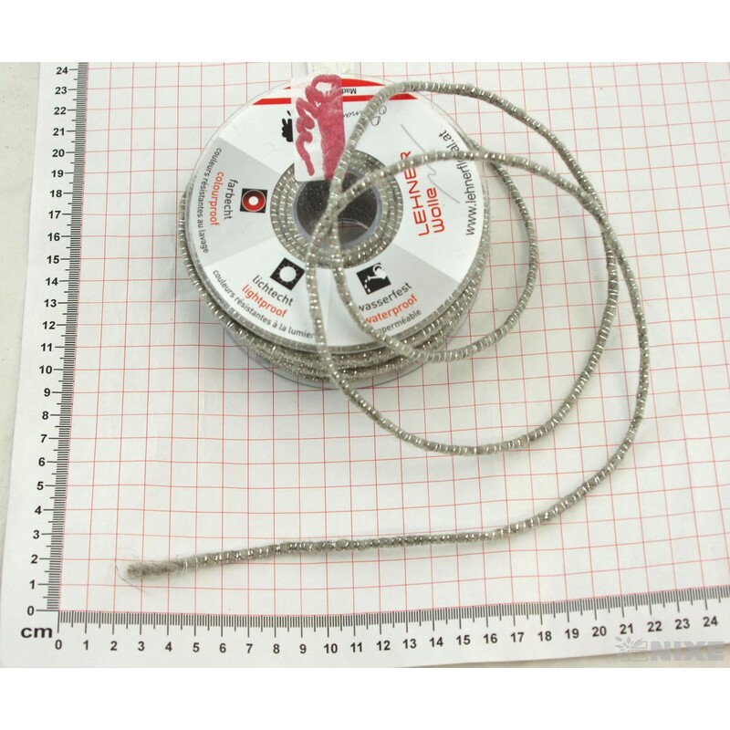 STUHA PLSTĚNÁ DRÁT 5mmx33m*STŘÍBRNÁ