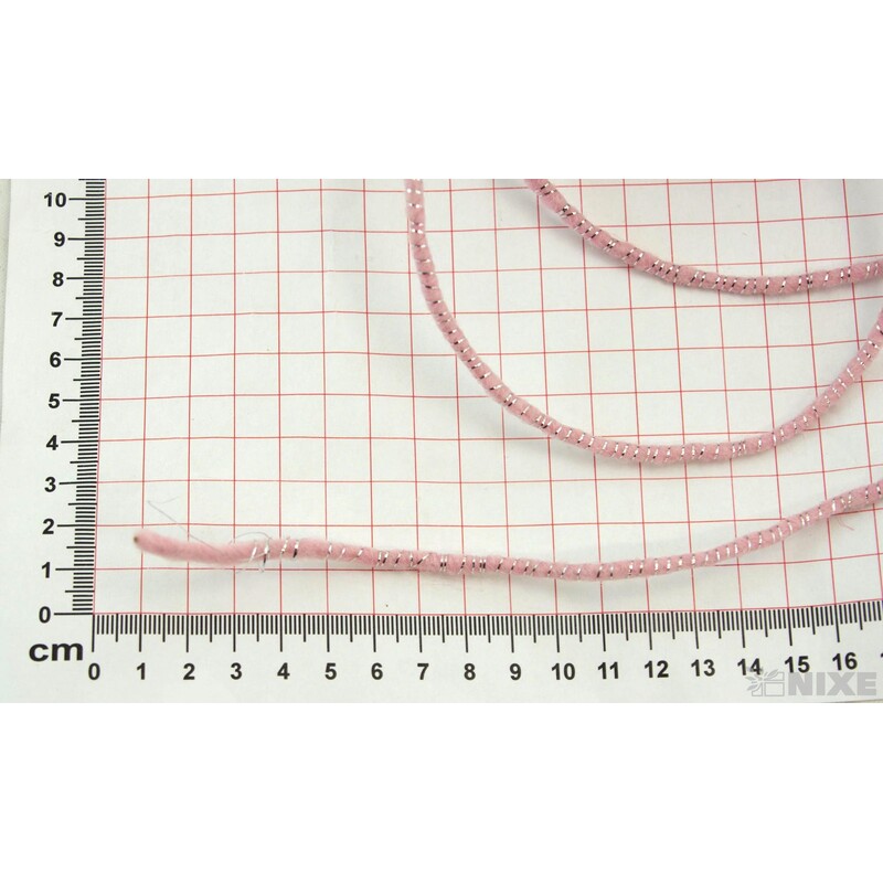STUHA PLSTĚNÁ DRÁT 5mmx33m*RŮŽOVÁ