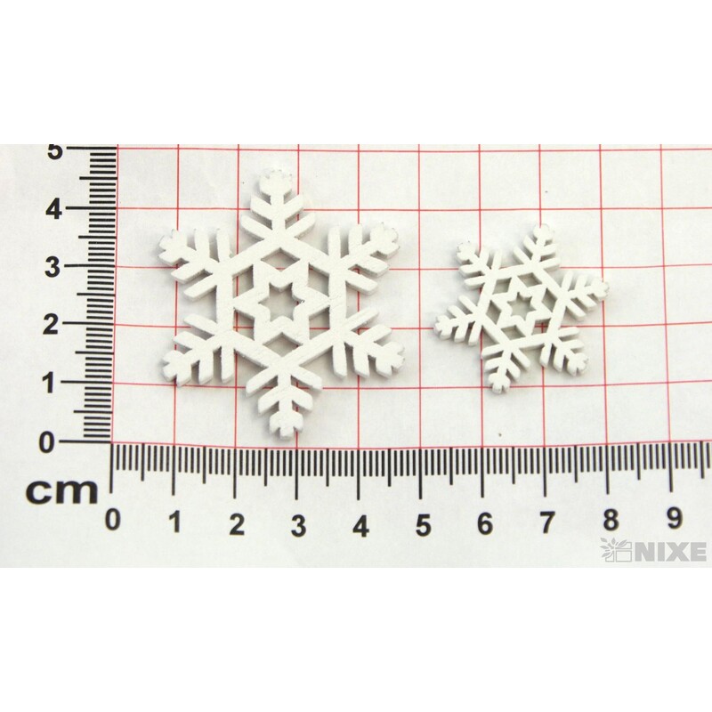 VLOČKA DŘEVO 26ks 2,8-3,5cm*BÍLÁ