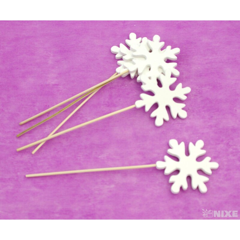 ZÁPICH VLOČKA 5ks 7x21cm*BÍLÁ