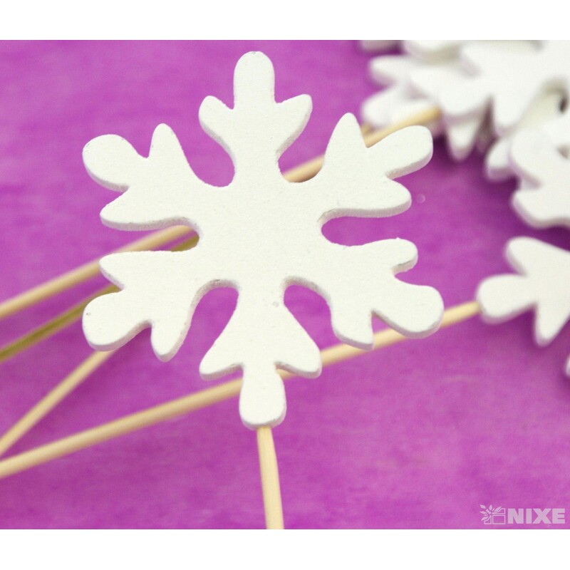 ZÁPICH VLOČKA 5ks 7x21cm*BÍLÁ