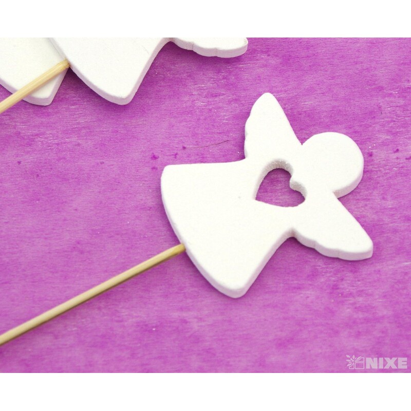 ZÁPICH ANDĚL 5ks 6x20cm*BÍLÁ