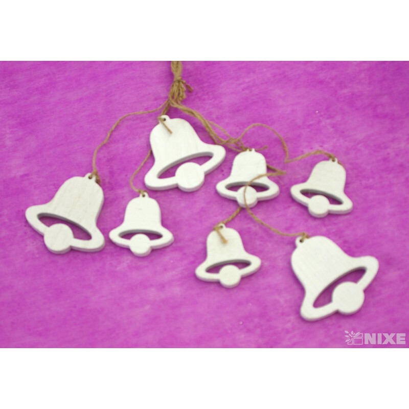 ZVONEČEK D 8ks 7x6,5cm 5x5*BÍLÁ