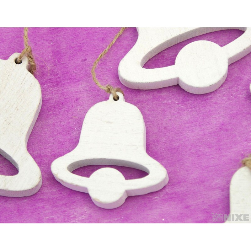 ZVONEČEK D 8ks 7x6,5cm 5x5*BÍLÁ