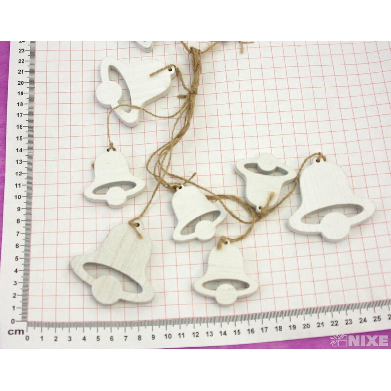 ZVONEČEK D 8ks 7x6,5cm 5x5*BÍLÁ