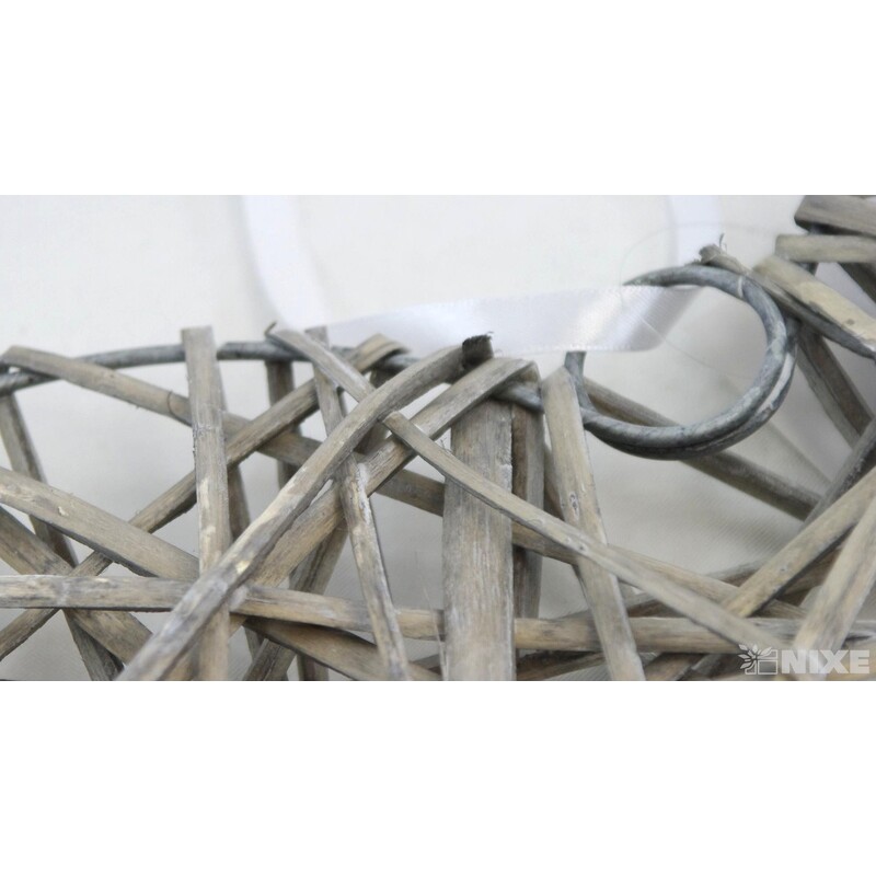 SRDCE ZÁVĚS 38cm*ŠEDÁ