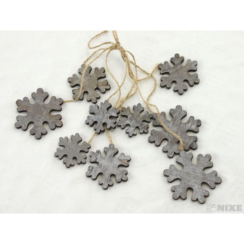 VLOČKA DŘEVO 9ks 6-5-4cm*PŘÍRODNÍ