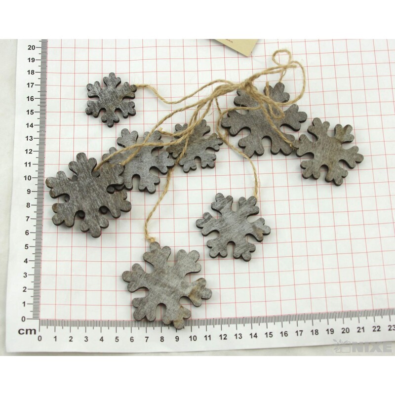 VLOČKA DŘEVO 9ks 6-5-4cm*PŘÍRODNÍ