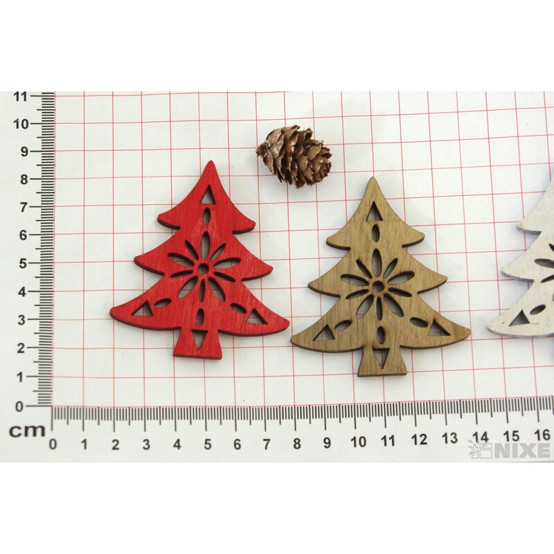 ZÁVĚS STROMEK D 12ks 5x7cm*MIX BAREV