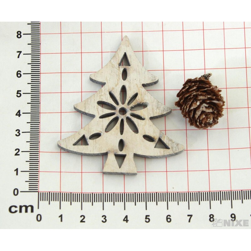 ZÁVĚS STROMEK D 12ks 5x7cm*MIX BAREV