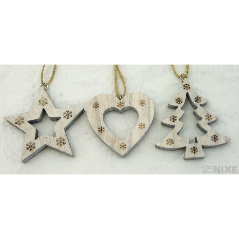 ZÁVĚS STROMEK D MIX 6ks 7cm*