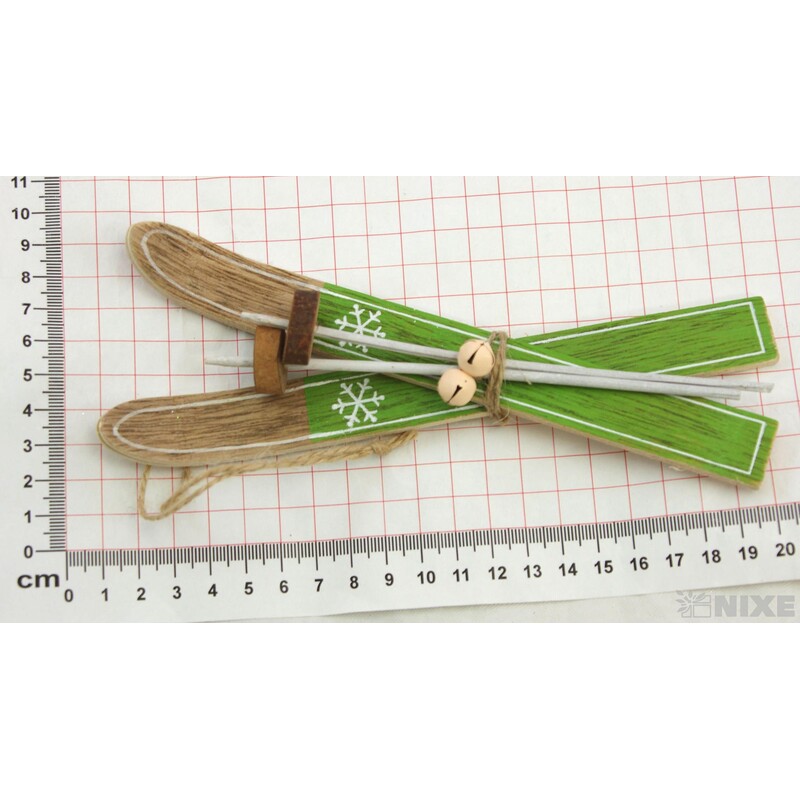 ZÁVĚS LYŽE 17cm*ZELENÁ