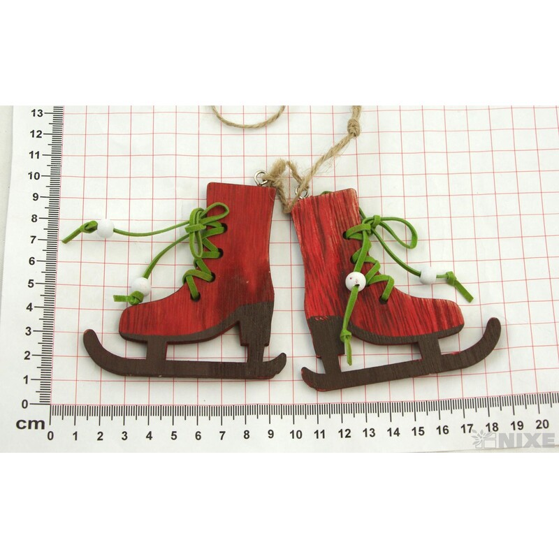 ZÁVĚS BRUSLE 8,5cm 2ks*ČERVENÁ