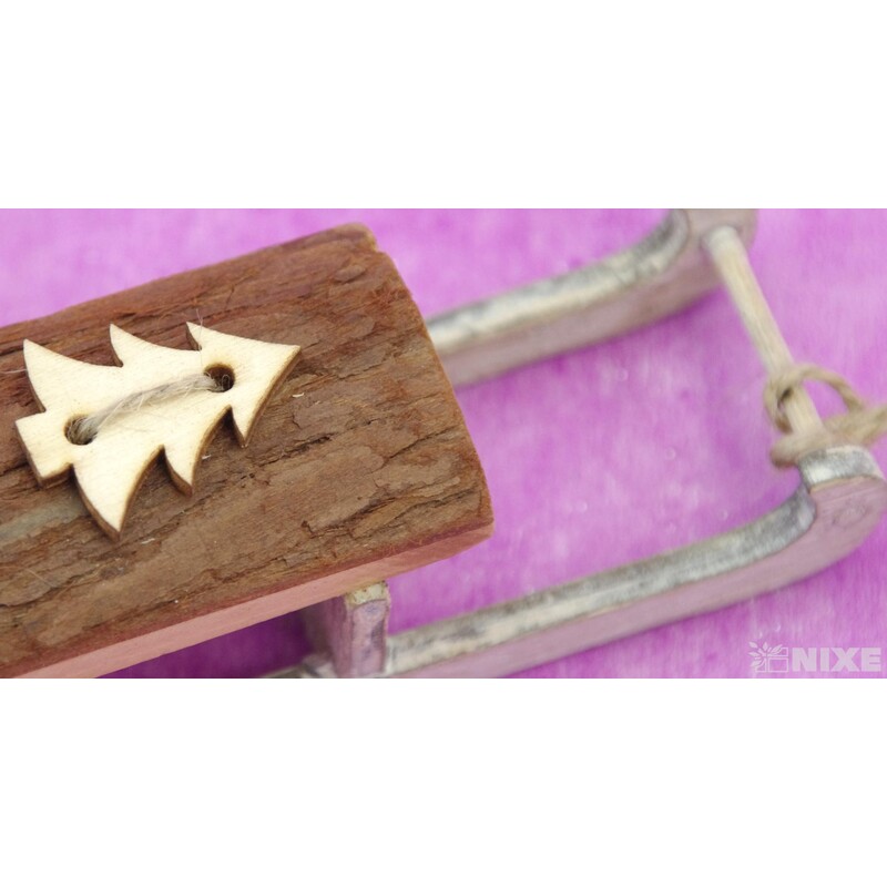 SÁŇKY DŘEVO 4x10cm*BÍLÁ