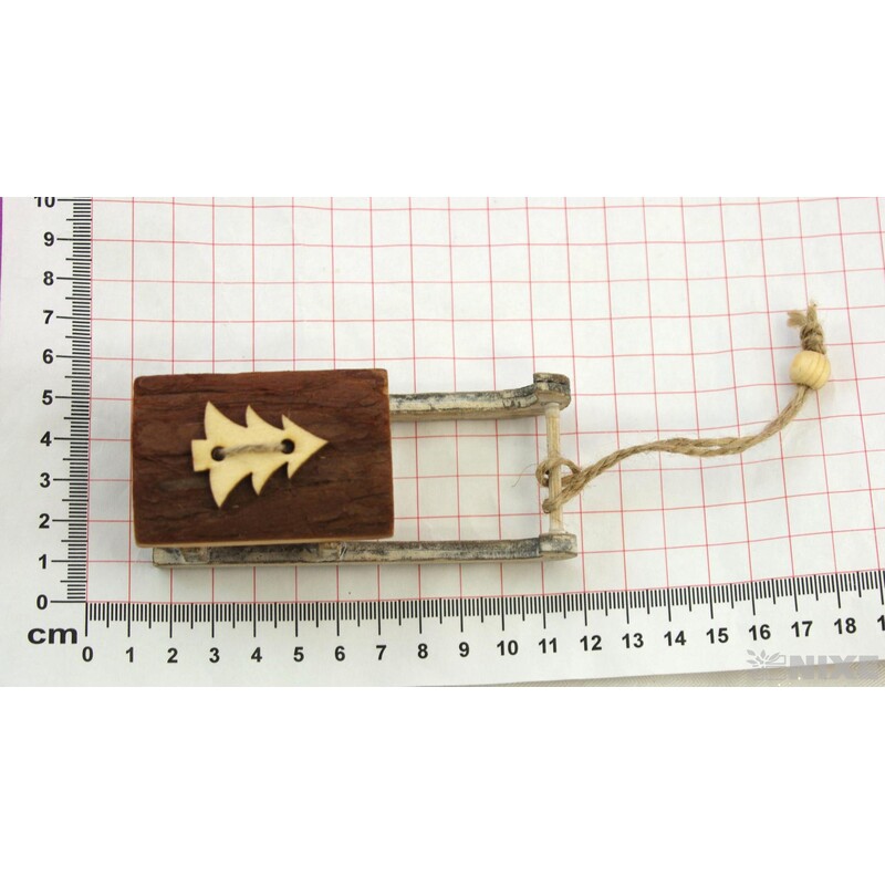 SÁŇKY DŘEVO 4x10cm*BÍLÁ