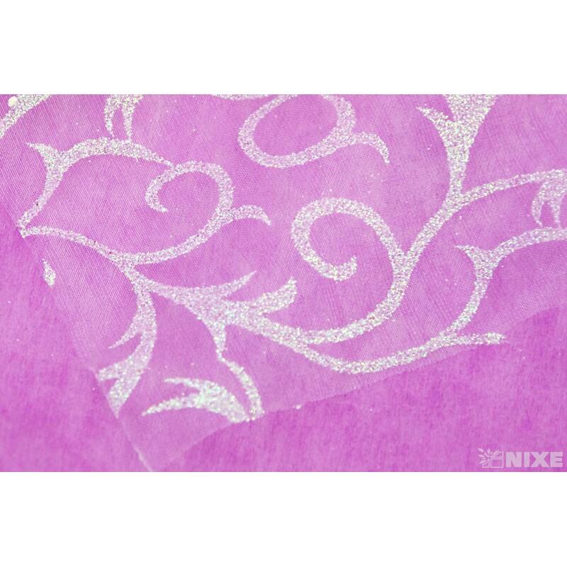 ORGANZA GLITR 2229 36cmx5yd*BÍLÁ