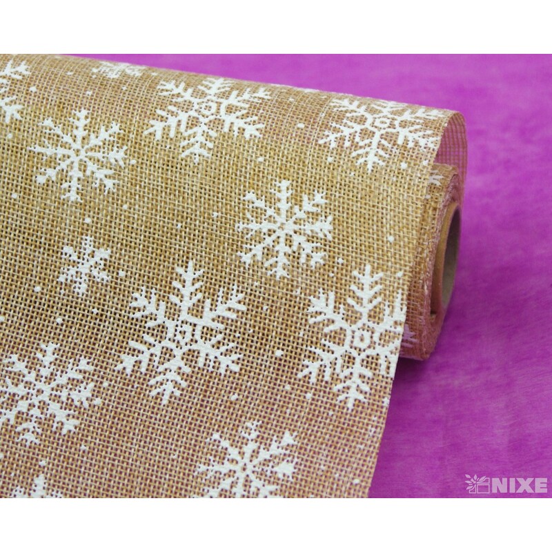 ROLE JUTA VLOČKA 36cmx3m*PŘÍRODNÍ+BÍLÁ V+