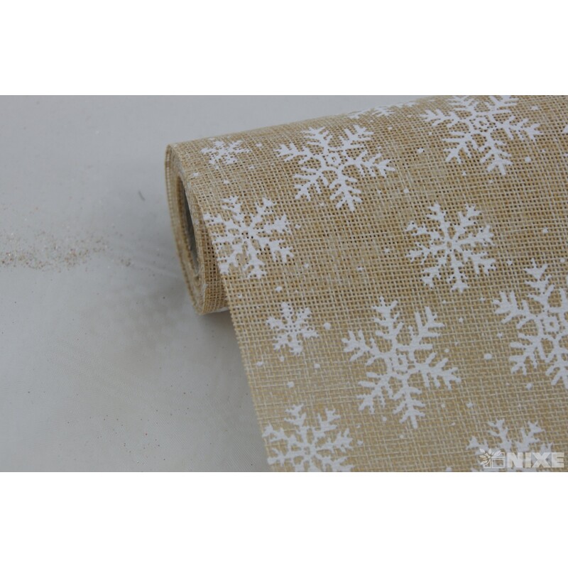 ROLE JUTA VLOČKA 36cmx3m*PŘÍRODNÍ+BÍLÁ V+