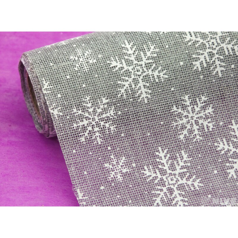 ROLE JUTA VLOČKA 36cmx3m*ŠEDÁ+BÍLÁ V+