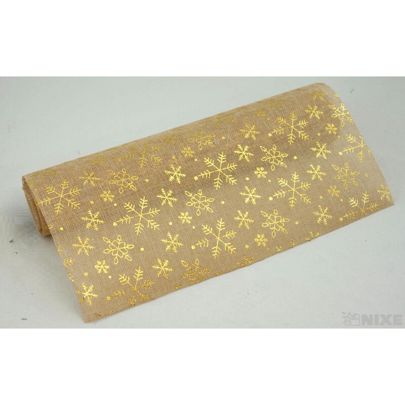 ROLE JUTA VLOČKA 36cmx3m*PŘÍRODNÍ+ZLATÁ