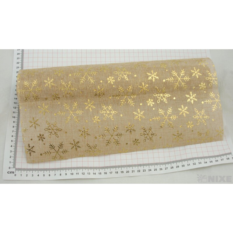 ROLE JUTA VLOČKA 36cmx3m*PŘÍRODNÍ+ZLATÁ