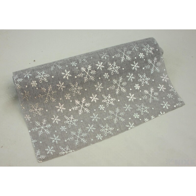 ROLE JUTA VLOČKA 36cmx3m*ŠEDÁ+STŘÍBRNÁ