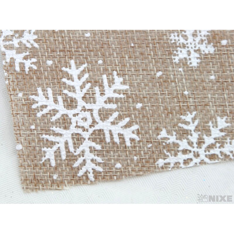 ROLE JUTA VLOČKA 36cmx3m*PŘÍRODNÍ TM.+BÍLÁ V+