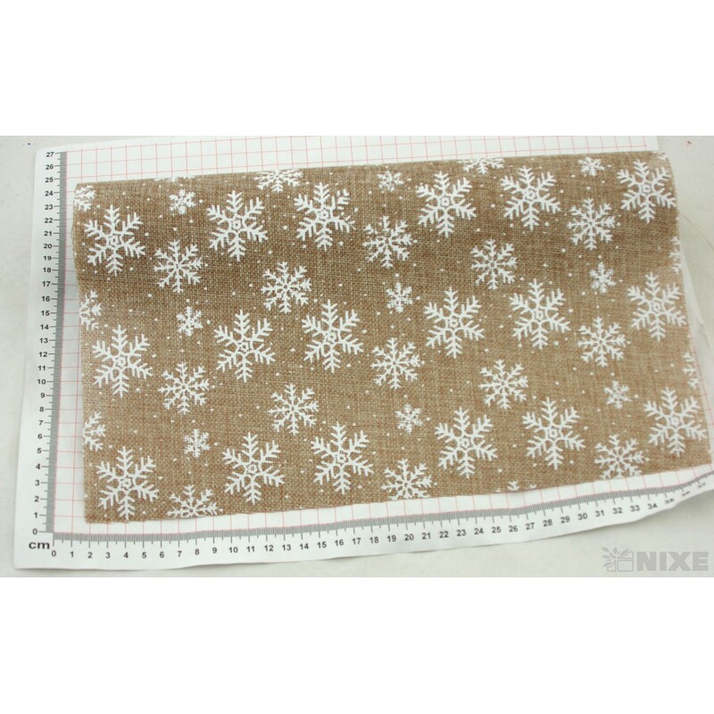 ROLE JUTA VLOČKA 36cmx3m*PŘÍRODNÍ TM.+BÍLÁ V+