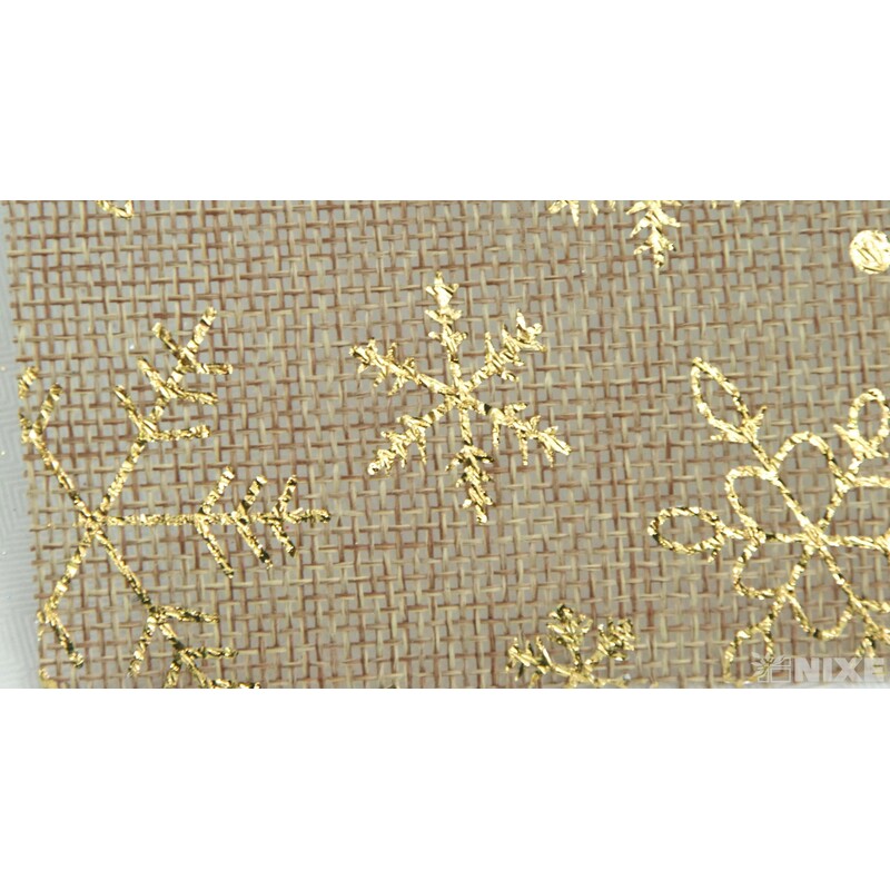 ROLE JUTA VLOČKA 36cmx3m*PŘÍRODNÍ TM.+ZLATÁ