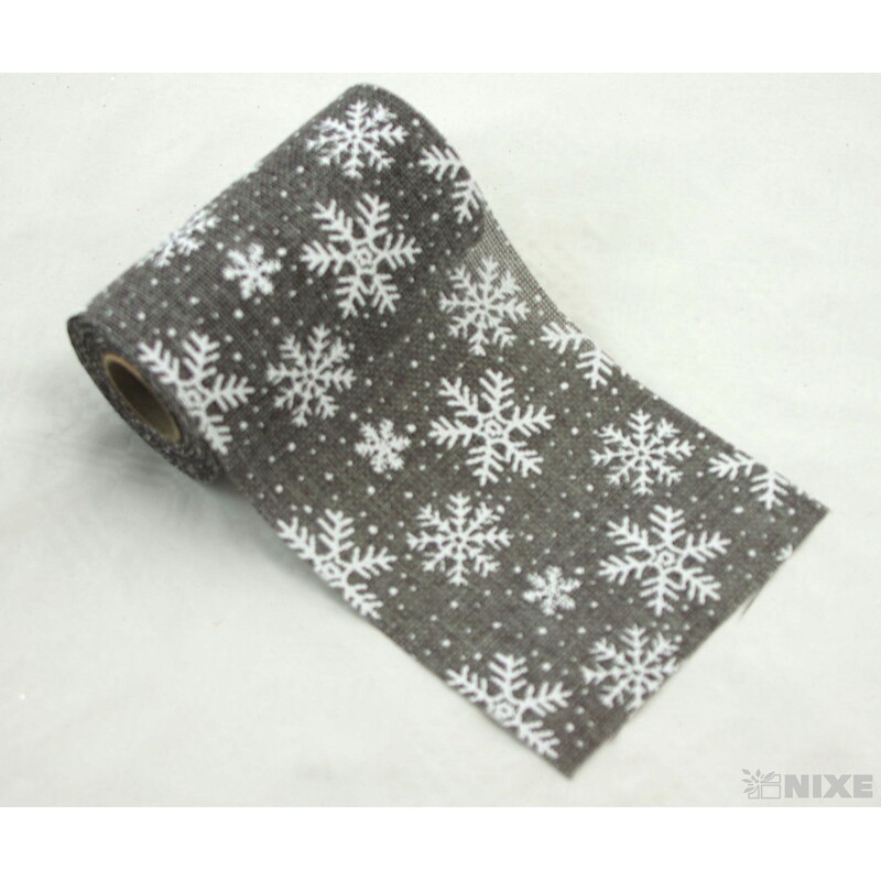 STUHA JUTA VLOČKA 120mmx5m*ŠEDÁ TM.+BÍLÁ