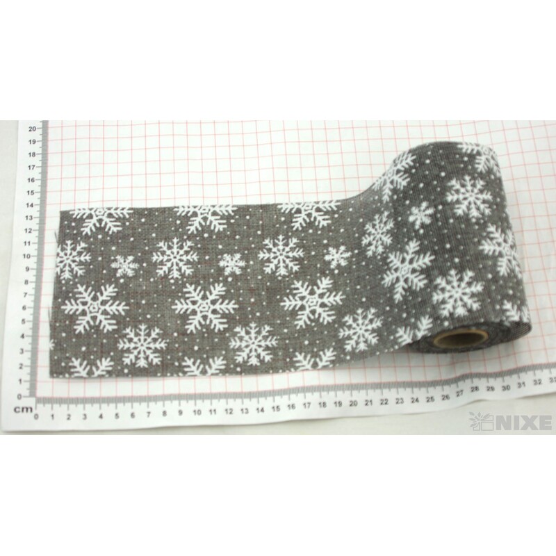 STUHA JUTA VLOČKA 120mmx5m*ŠEDÁ TM.+BÍLÁ