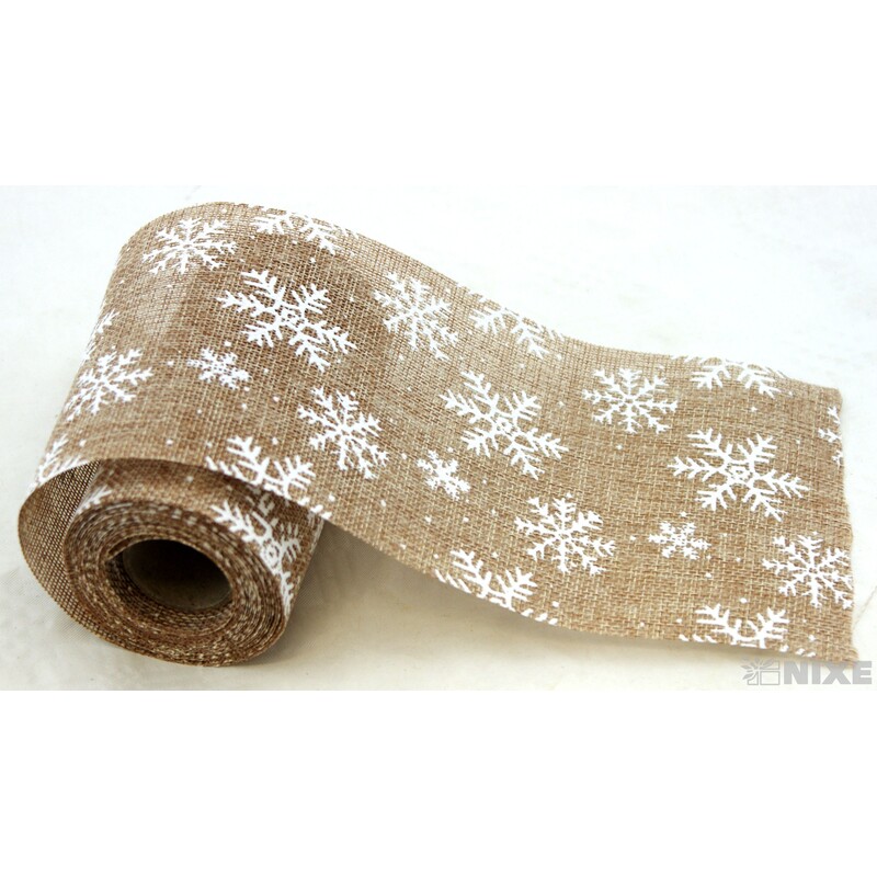 STUHA JUTA VLOČKA 120mmx5m*PŘÍRODNÍ TM.+BÍLÁ