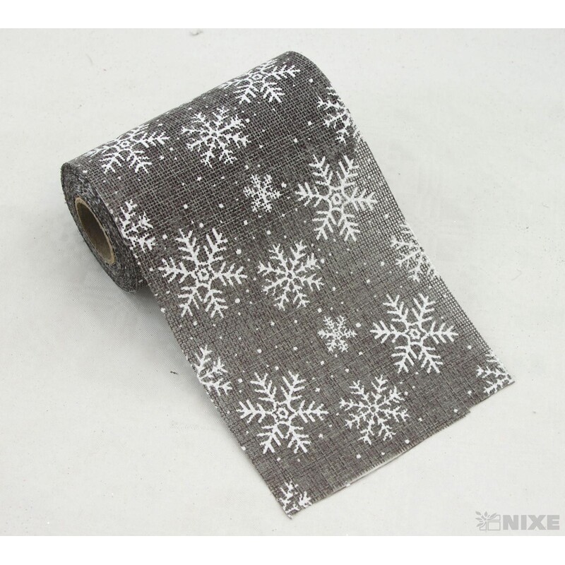 STUHA JUTA VLOČKA 120mmx5m*ŠEDÁ SV.+BÍLÁ