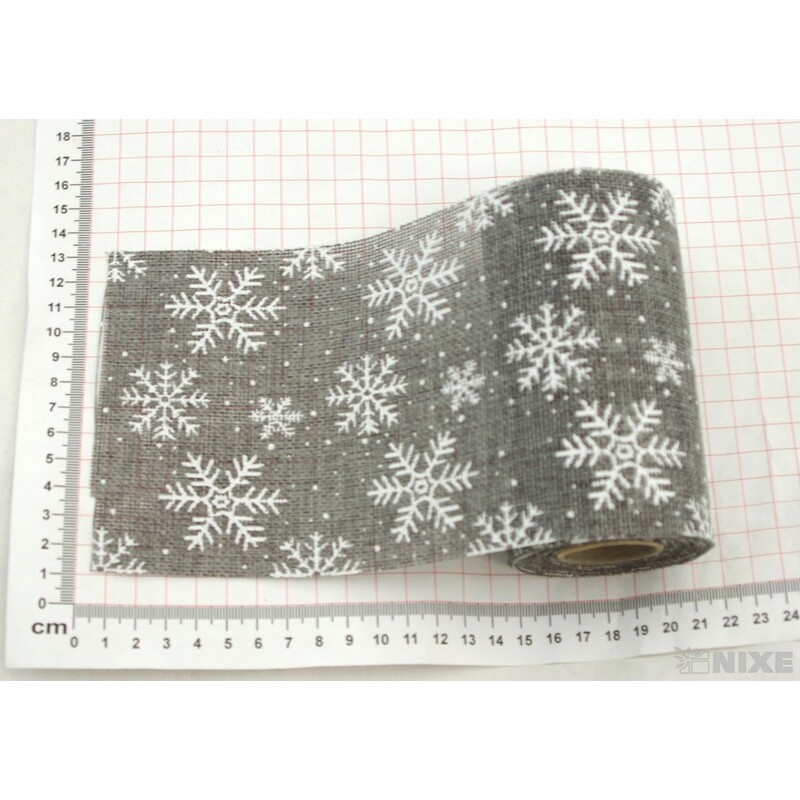 STUHA JUTA VLOČKA 120mmx5m*ŠEDÁ SV.+BÍLÁ