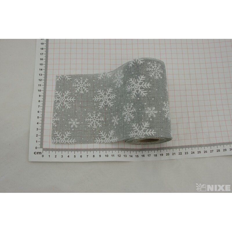 STUHA JUTA VLOČKA 120mmx5m*ŠEDÁ SV.+BÍLÁ