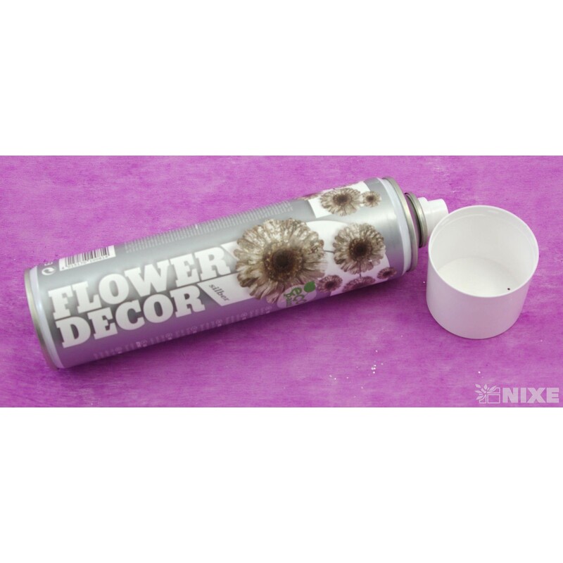 SPRAY FLOWER DECOR 400ml*STŘÍBRNÁ