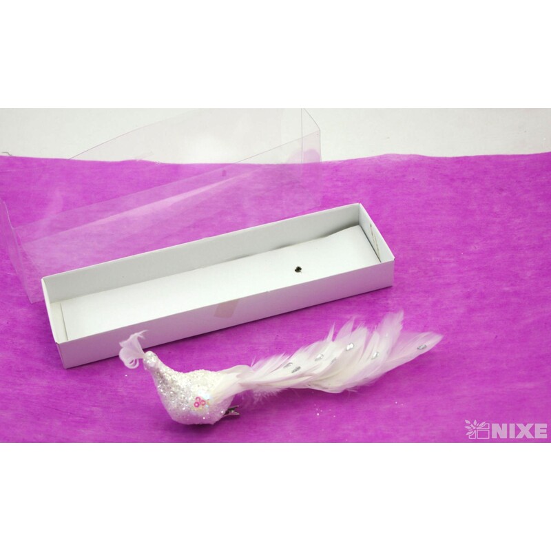 PÁV KLIPS 21cm*STŘÍBRNÁ