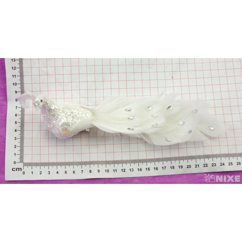 PÁV KLIPS 21cm*STŘÍBRNÁ