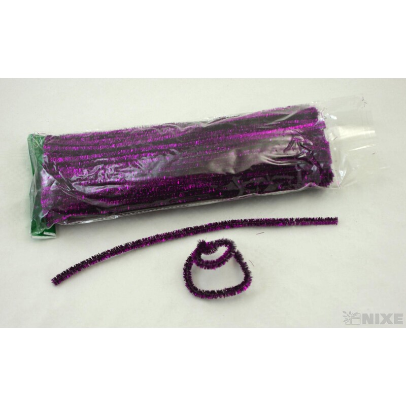 DRÁTEK ŽIN. MET 8mmx31cm 100ks*FIALOVÁ