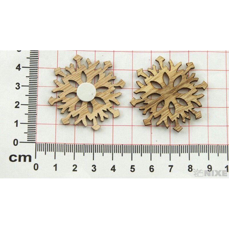 VLOČKA D NALEP 4cm 12ks*PŘÍRODNÍ