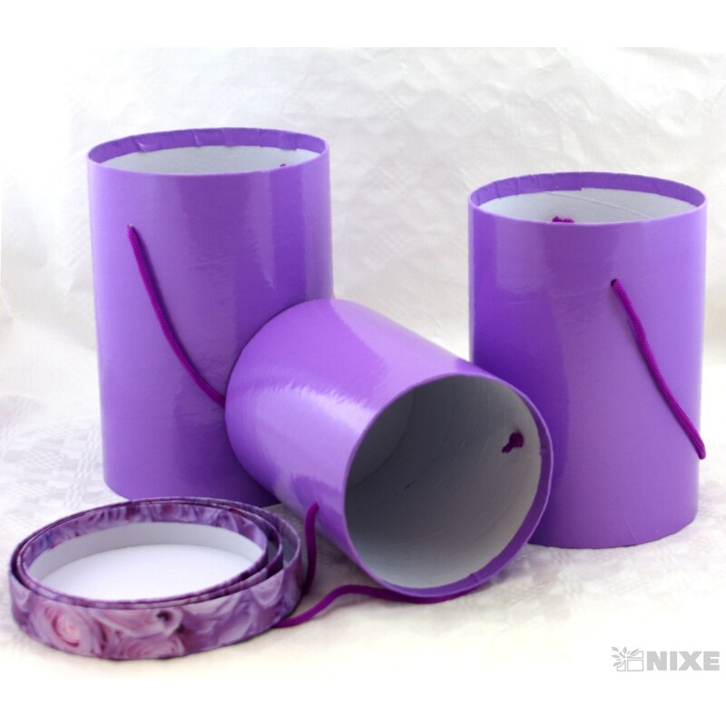 KVĚTINOVÝ BOX pr. 17x23cm 15x21 14x18*FIALOVÁ