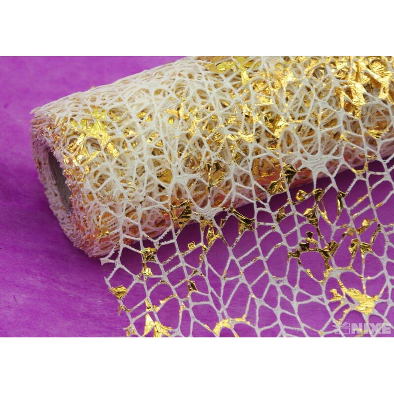 ROLE SPIDER CRUDE 48cmx5yd*KRÉMOVÁ+ZLATÁ