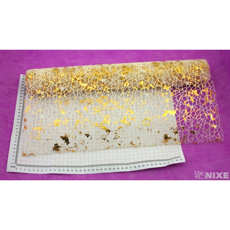 ROLE SPIDER CRUDE 48cmx5yd*KRÉMOVÁ+ZLATÁ