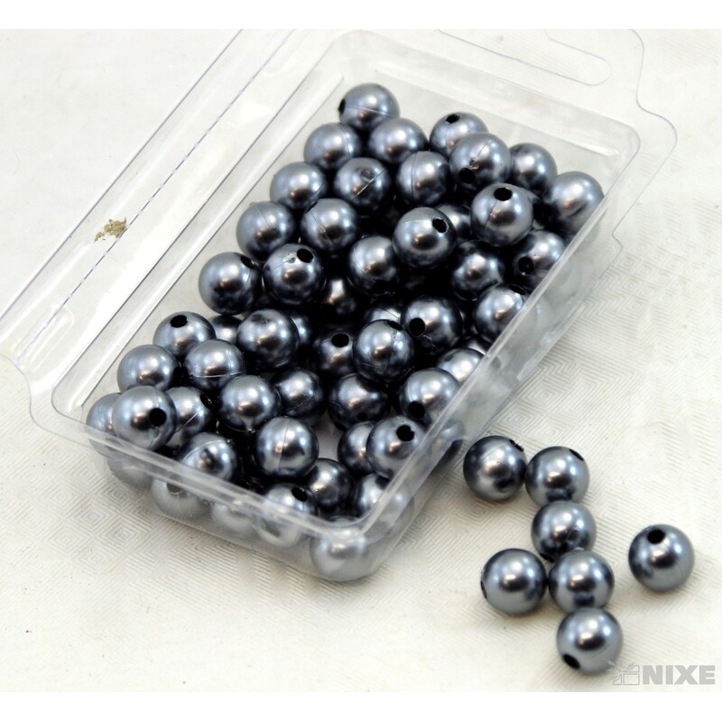 KORÁLKY 10mm 45g*STŘÍBRNÁ