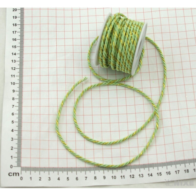 PROVÁZEK 3mmx10m*ZELENÁ+ZLATÁ