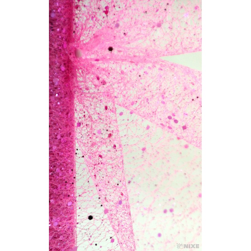 SPIDER ORGANZA BROKÁT 39cmx5yd*RŮŽOVÁ